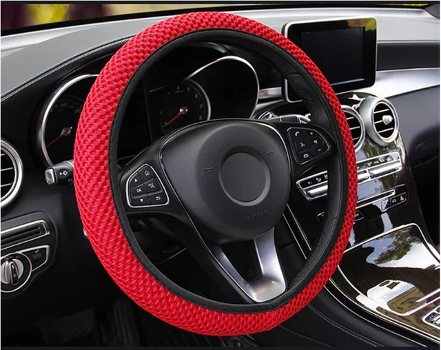 Car Steering Wheel Glove Cover Automobile steering wheel cover appropriate for kia Ceed Rio K2 K3 K4 K5 Picanto Sportage Rio 3 weaving