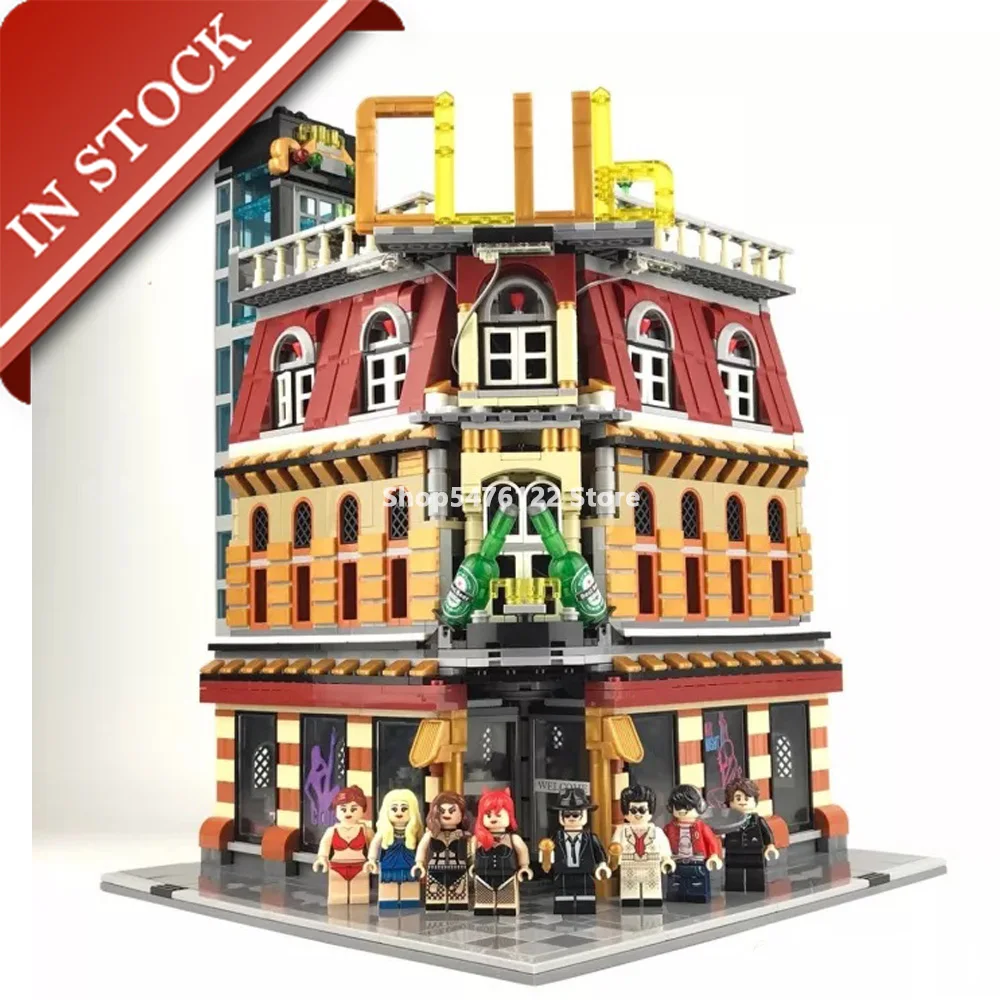 

MOC Street View Series Sembo Club sd6991 In Stock Building Blocks 2400+Pcs Creator Jason 10182 15002 Bricks Kit Set