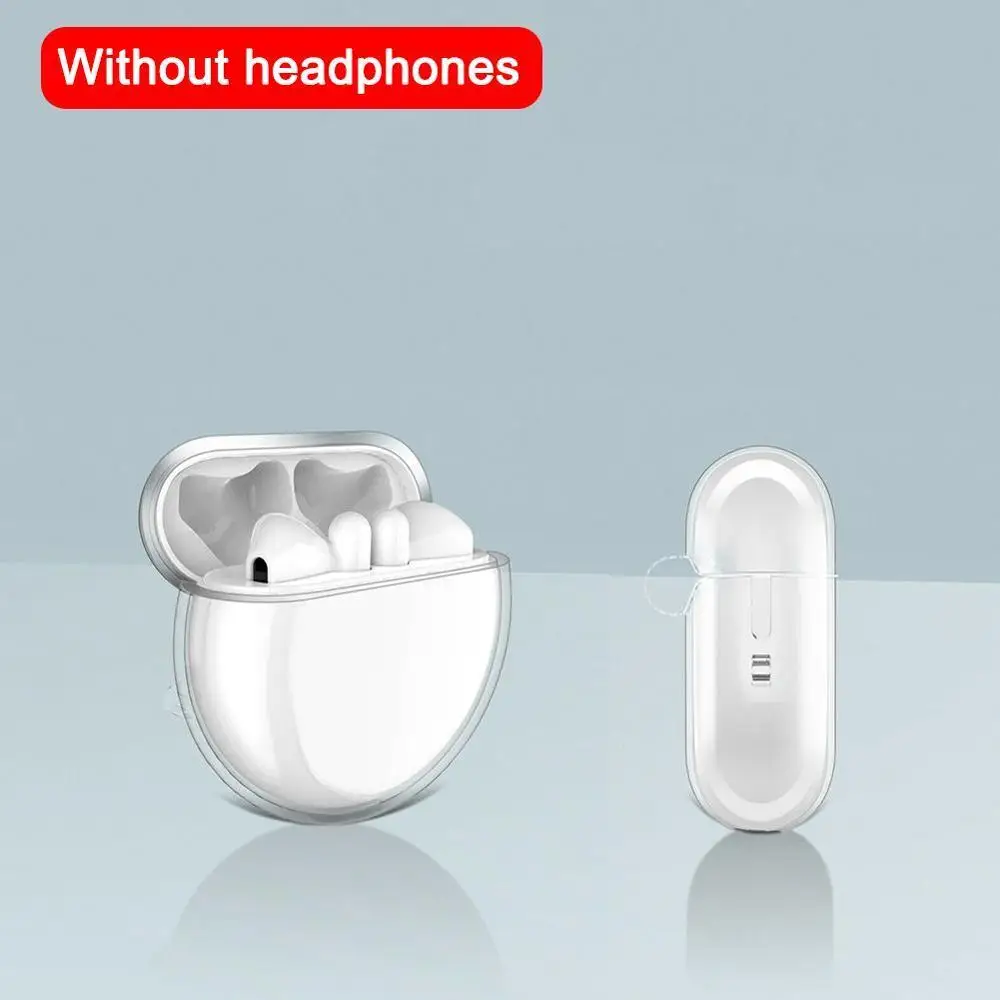 Чехол для наушников Huawei Freebuds 3 противоударный чехол-бампер с прозрачным крючком