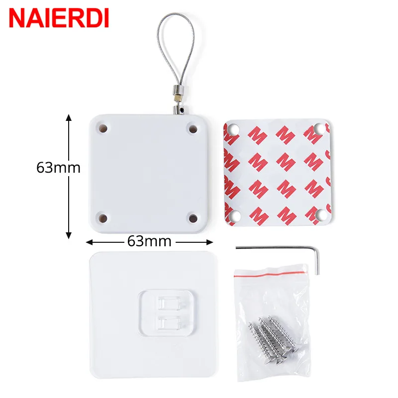 NAIERDI Nail-free Automatic Door Closer Simple 500g-1000g Soft Closing Door Device Automat Soft Closer Furniture Hardware