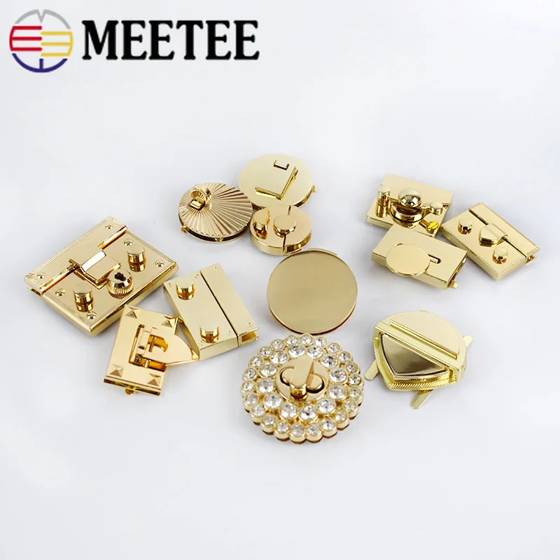 Meetee 2 шт. металлическая застежка закручивающийся замок пружинная Пряжка для DIY