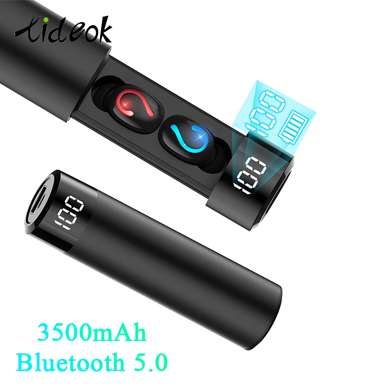 Q67 TWS Bluetooth наушники 3D стерео объемный цифровой дисплей гарнитура спортивные водонепроницаемые беспроводные наушники внешний аккумулятор для iPhone
