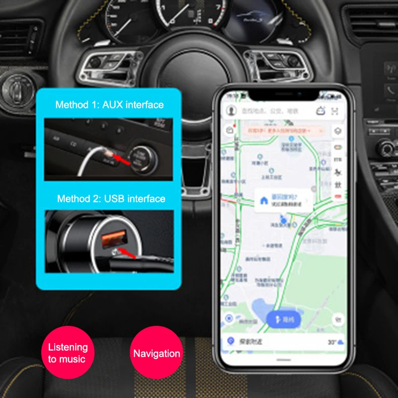 Мини 3,5 мм разъем AUX аудио MP3 музыка Bluetooth приемник автомобильный комплект Беспроводной Громкая Связь Динамик DQ-Drop