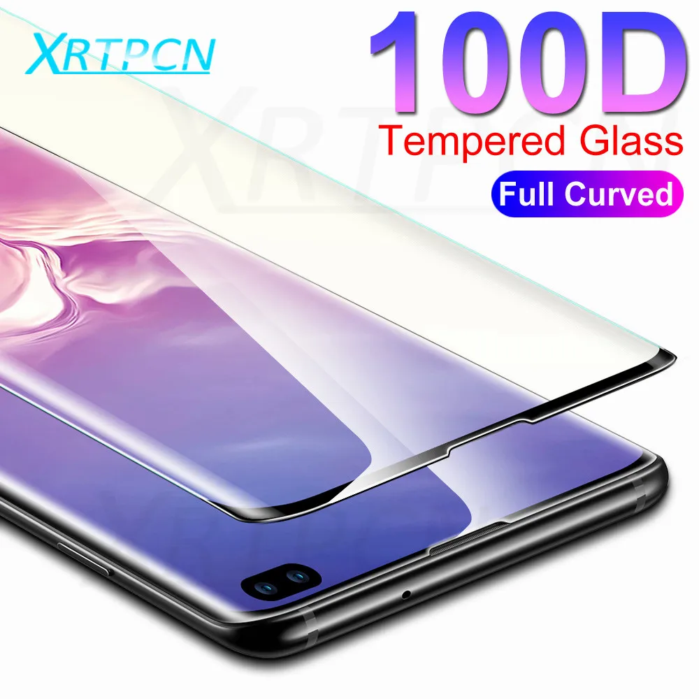 

100D Full Curved Screen Tempered Glass For Samsung Galaxy S10E S10 Plus Note 10 S10 + Screen Protector Glass Protection Film