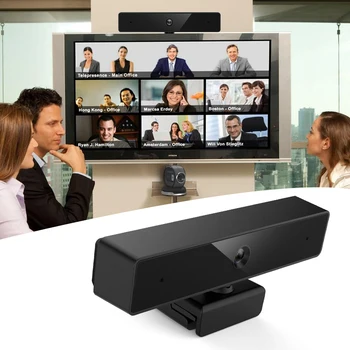 

Computer Webcam Online Teaching Face Cam Fixed Focusing USB To Type C Video Conference 1080P HD Built In Microphone Home Office