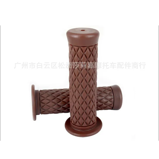 retro classic motorbike grips handle bar vintage scooter accessories for harley yamaha motorcycle handlebar cafe racer moto grip brown