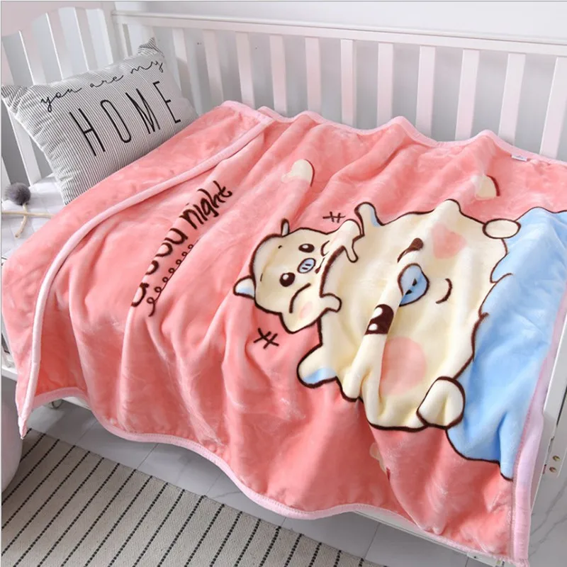 Children baby blanket double thick baby cover blanket newborn small