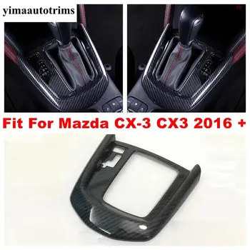 

Stalls Gear Shift Box Decoration Cover Trim Fit For Mazda CX-3 CX3 2016 - 2020 Accessories Carbon Fiber Look Interior Refit Kit