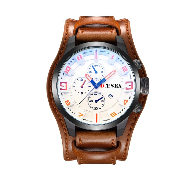 

2019 Luxury Leather Watches Men Military Sport Quartz Wrist Watch Male Best Selling Clock Xfcs Relogio Masculino Erkek Kol Saati