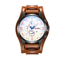 2019 Luxury Leather Watches Men Military Sport Quartz Wrist Watch Male Best Selling Clock Xfcs Relogio Masculino Erkek Kol Saati