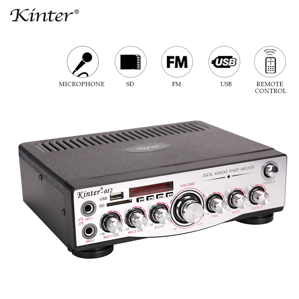 Kinter 012 усилитель звука для динамика 30 вт 2 канальный мини домашний кинотеатр аудио
