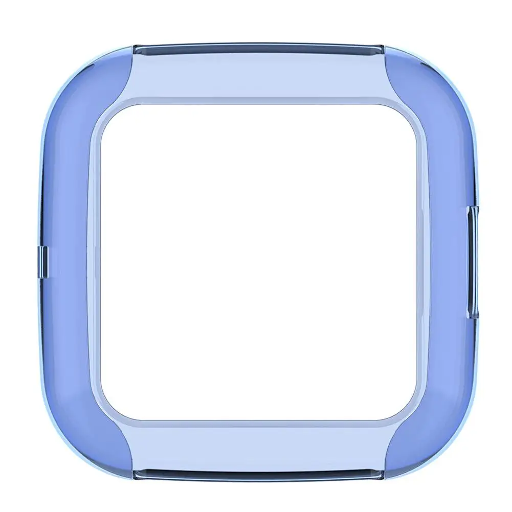 Blue ТПУ защитный чехол для Fitbit Versa 2 защитный чехол умных часов Силиконовый чехол s Ультратонкий Мягкий Чехол для Fitbit Versa 2 Оболочка - Цвет: Blue