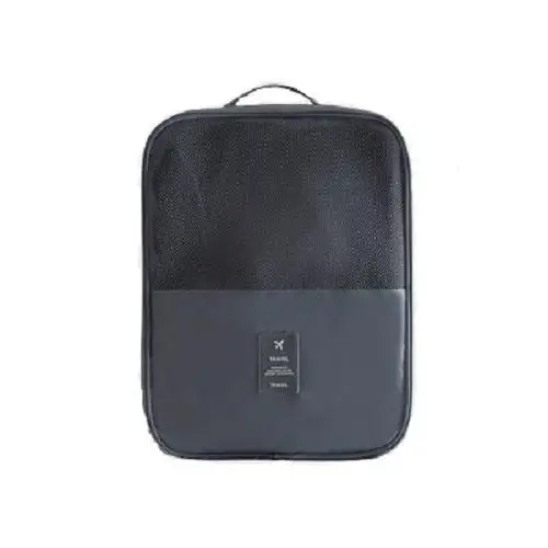 Светло-серый Водонепроницаемая сумка для обуви дорожная двухслойная ручная сумка для обуви сухая и влажная отделительная отделка и Противоударная сумка сухая и влажная сепарация - Цвет: Светло-серый