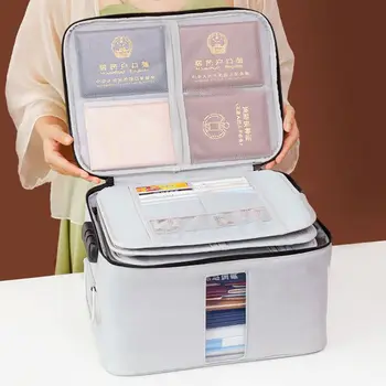 

5 Layers Multilayer Document Organizer Password Files Bag Briefcase Large Capacity Travel N1HD