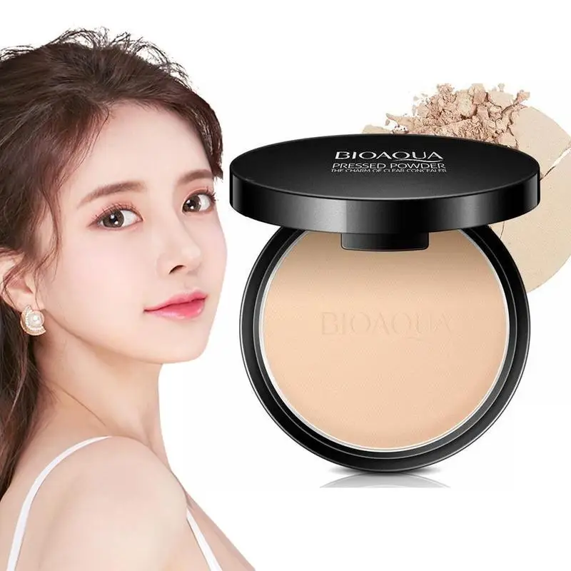 

Matte Pressed Powder Makeup Concealer Oil-control Face Setting Powder Foundation Facial Make Up Powder 3 Color
