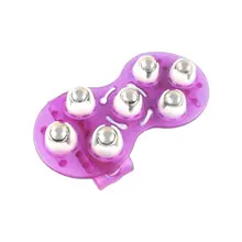 Маленькая Массажная перчатка для тела с 7 роликовыми шариками для облегчения боли в мышцах, массажер для расслабления, инструмент для шеи, ног, спины, массажер для здоровья тела