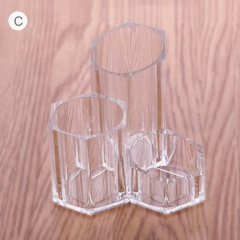 

Space*saving Makeup Storage Box With Compartments Transparent Acrylic Makeup Brush Eyebrow Pencil Brush Lipstick Storage Tube-u