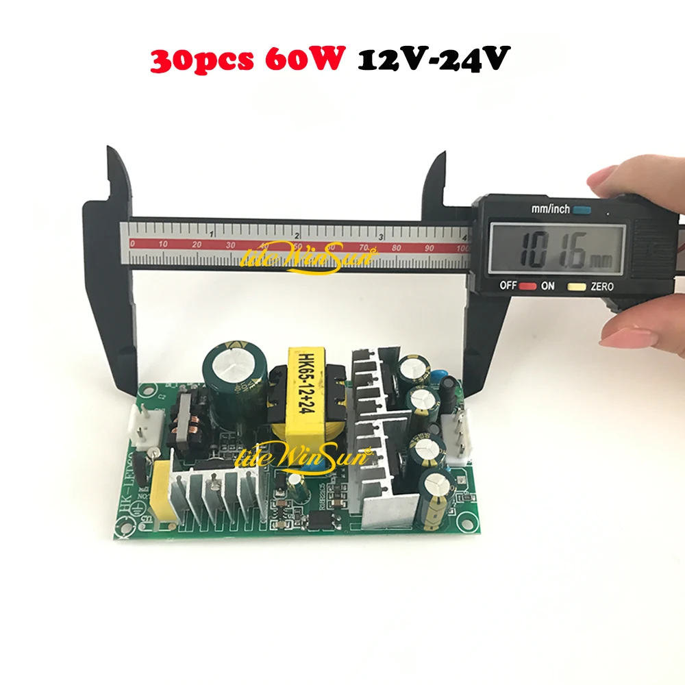 30/Лот 60 Вт 65 Мини светодиодный Луч точечное освещение питание доска Small12V 24 В