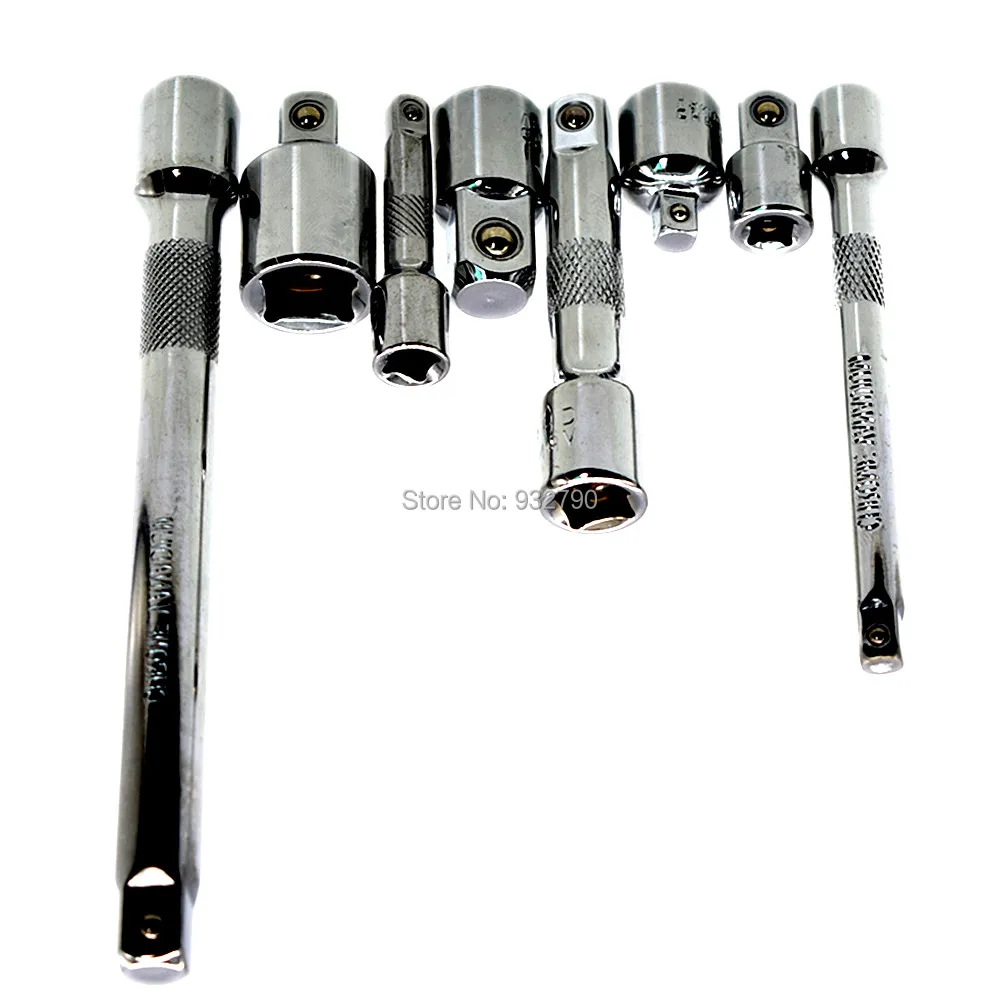 

3/8" Drive Socket Extension Bar 3" 6" & 1/4" Drive Extension Bar 2" 4" & Ratchet Socket Adapter Reducer Converter 1/4" 3/8" 1/2"