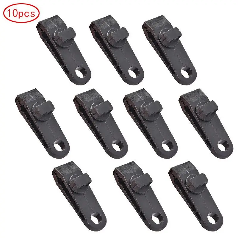 

10pcs Tarp Clips Clamp Awning Set Car Boat Cover Tent Tie Down Urgent Snap Outdoor camping Accessories Tightening