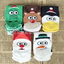 Носки с рождественскими рисунками; носки с принтом снеговика, Санта-Клауса, оленя, утки, крокодила; милые забавные милые женские хлопковые носки; сезон осень-зима