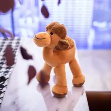 Peluche de chameau du désert, 25cm, Mini, Adorable, Animal en peluche, poupée douce, cadeau pour filles, garçons, adultes, décoration de bureau, maison et voiture
