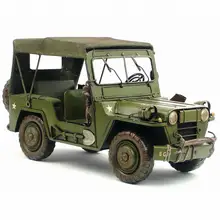 Ретро Оловянная модель автомобиля 1940 издание ручной работы античный Железный подарок военные транспортные средства украшение дома коллекция железа