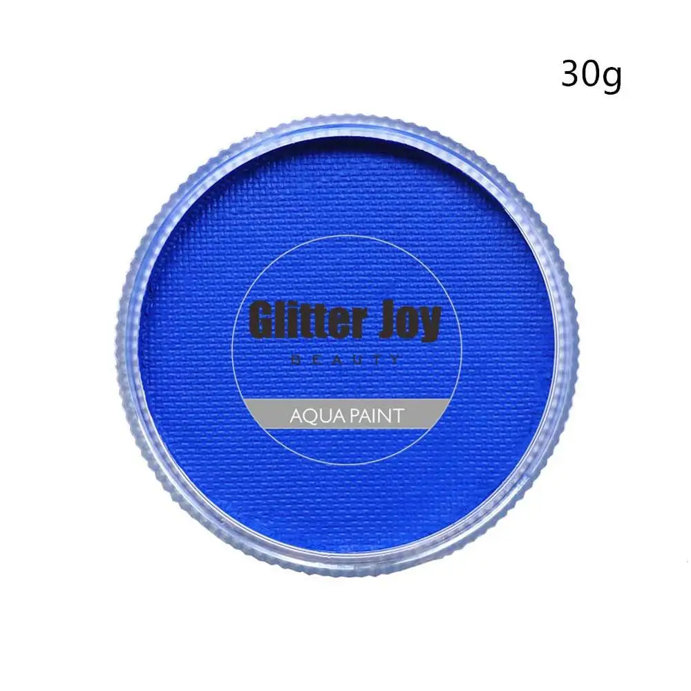 Blue 30g/pc Water Activated Blue Face Body Paint Makeup in Masquerade Party Fancy Dress Beauty Makeup Tool 2