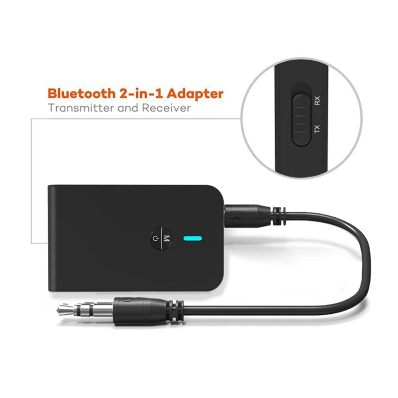 1 Set Bluetooth Headset MP3 Headset Headset 1 Set 2 in 1 Bluetooth 5 0 USB Transceiver Receive o Adapter