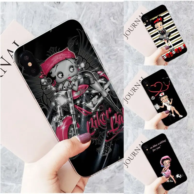 Чехол для телефона Motirunner Betty Boop роскошный уникальный дизайн iPhone 11 pro XS MAX 8 7 6 6S Plus X 5