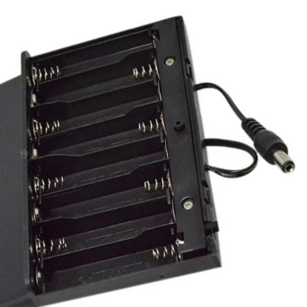 Boîtier de piles AA 12V, support de batterie bricolage, boîtier de batterie externe, interrupteur marche/arrêt filaire avec couvercle