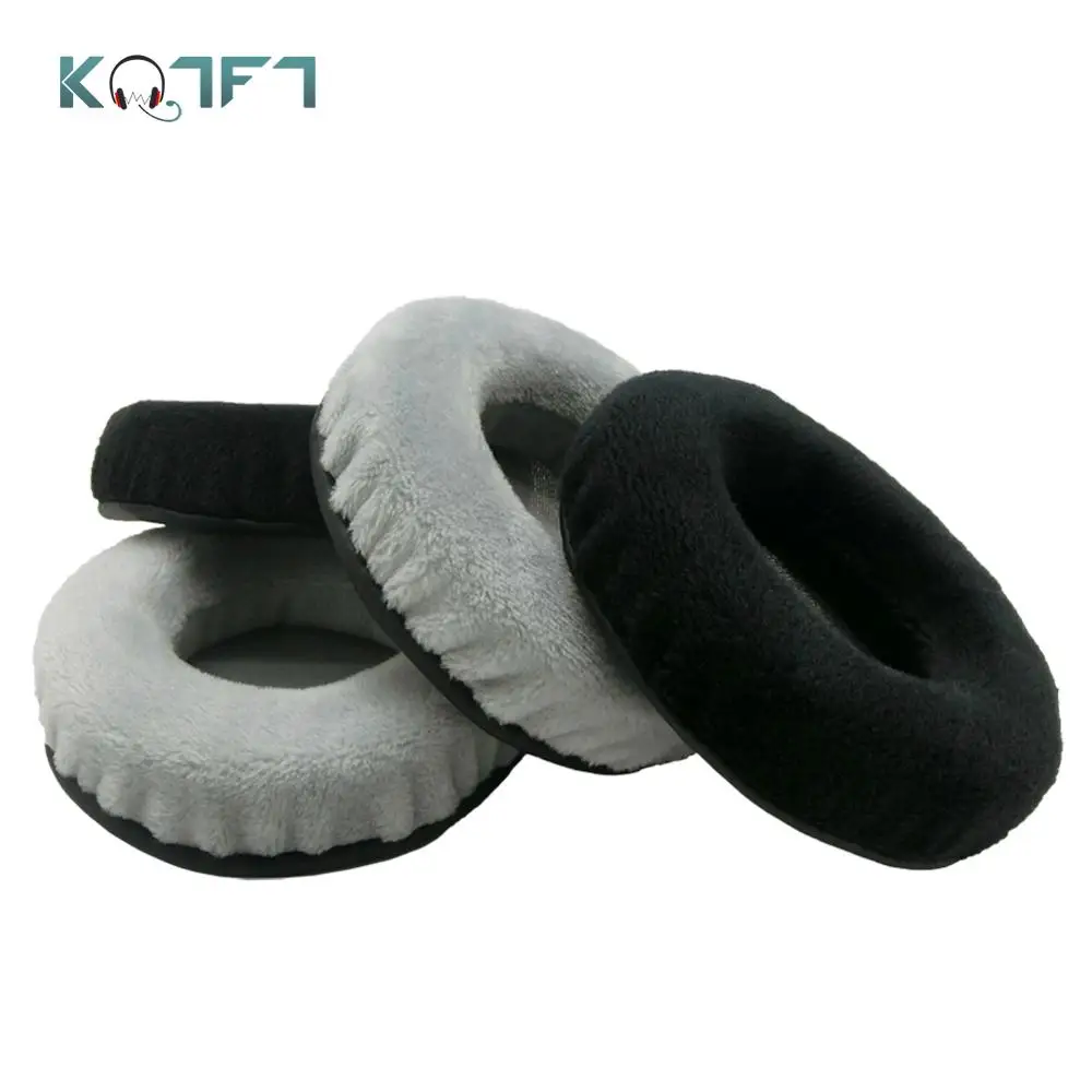 

KQTFT 1 Pair of Velvet Replacement Ear Pads for Genuine Minelab Koss UR-30 UR30 UR 30 Headset EarPads Earmuff Cover Cushion Cups