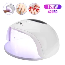 120 вт профессиональная Сушилка для ногтей Sunshine 42 Светодиодный УФ лампа для ногтей лампа для лака гель сушилка машина двойной источник света пластиковый материал