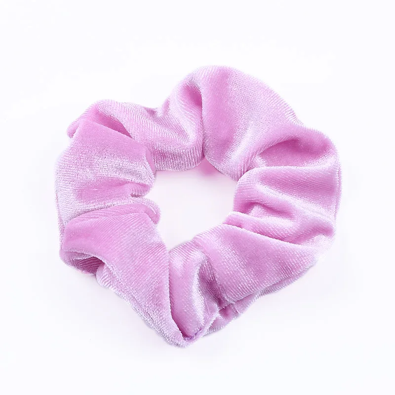 21-5pcs 5-10-15-20pcs Корея бархат резинка для волос резинки для волос одноцветное Цвет Для женщин девочек Головные уборы хвост держатель женские аксессуары для волос - Цвет: 21-5pcs