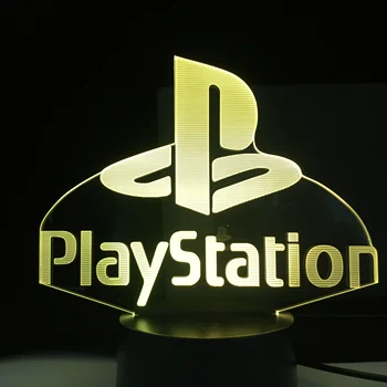 

PlayStation Gaming Room Computer Desk Decor Laser engraved Acrylic Upward Lighting 3D Illusion Night Lamp LED Light Xmas Gift
