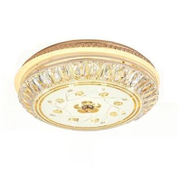 

LED Crystal Light Ceiling Crystal Light Lamp for Living Room Bedroom Round LED Lamparas Golden De Techo with K9 Crystal Luxury