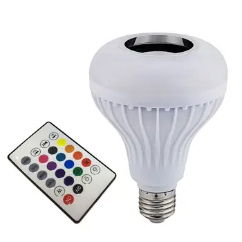 

Mini LED Music Bulb KTV 12W Portable Bar Speaker Smart Gift Lamp E27 Light Audio Home Remote Control