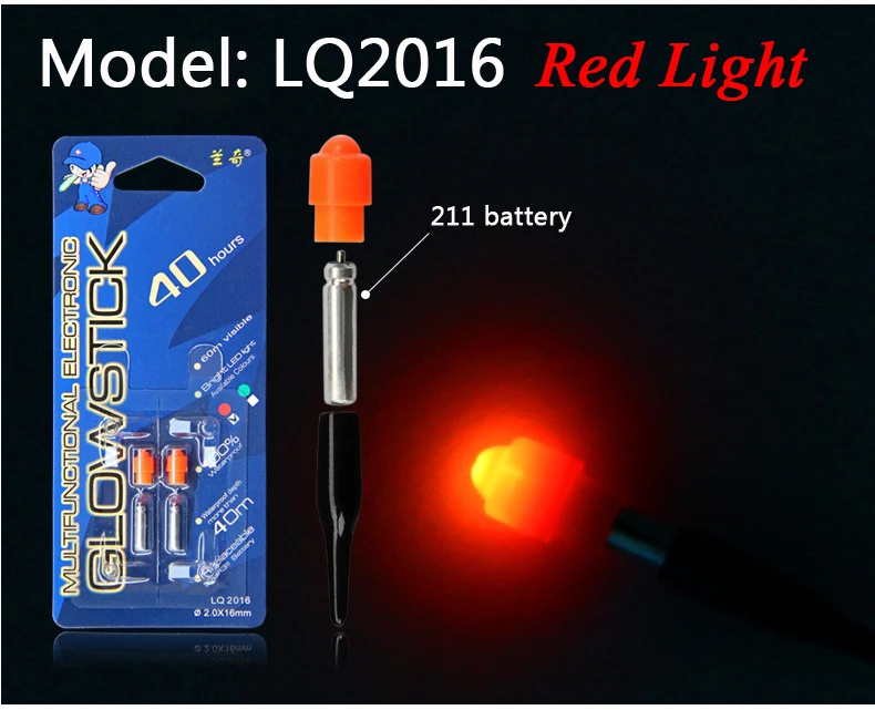 10PCS LQ2016 Red JIGEECARP 10 шт., рыболовный поплавок, светящаяся палка, Электронный светильник для ловли карпа, ночная палка, светильник, водонепроницаемая светящаяся лампа - Цвет: 10PCS LQ2016 Red