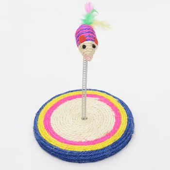 

Aapet 1pc Pet Teaser Toy Tumbler Toys With False Fish For Cat Kitten Pet Interactive Toy Cat IQ Training Toy Disc Elastic Toys