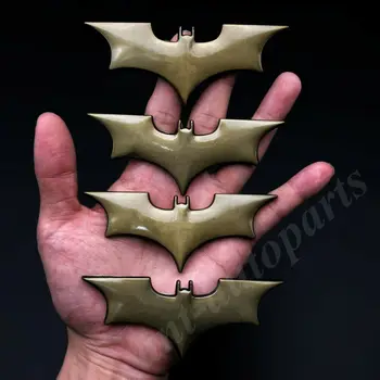 

4pcs Metal Bronze Batman Dark Knight Mask Car Trunk Emblem Badge Decal Sticker