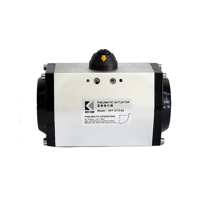 

Double action Pneumatic actuator GT52 Rotation angle 90° Air operation 0.3-0.7Mpa used to open & close ball valves