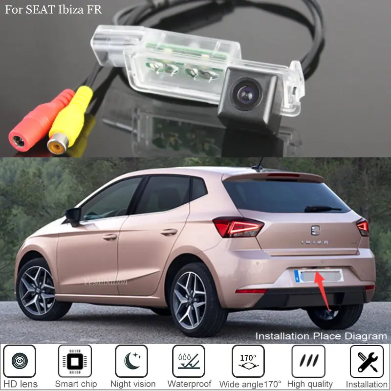 

Камера заднего вида для SEAT Ibiza FR 2017, 2018, 2019, 5D, HD, ночное видение