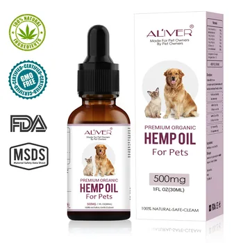 

Hemp Oil for dogs, Aid Anti Stress Hemp Extract Drops for Pain, Pet care