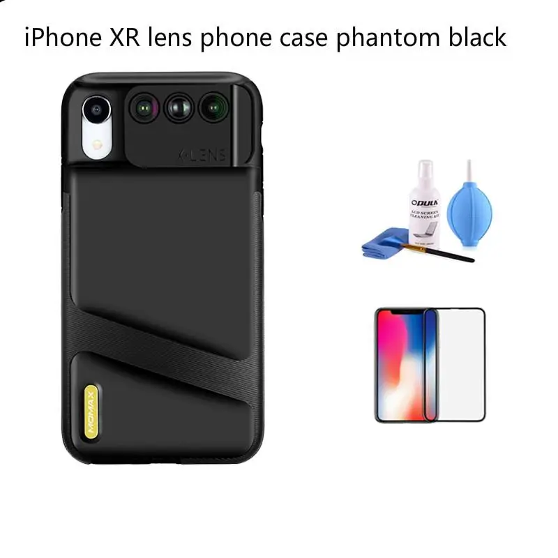 Moax объектив для телефона Xs Max широкоугольный Макро X двойная камера высокой четкости Artifact Xr фотография телефон оболочки длинный Focu - Цвет: Белый
