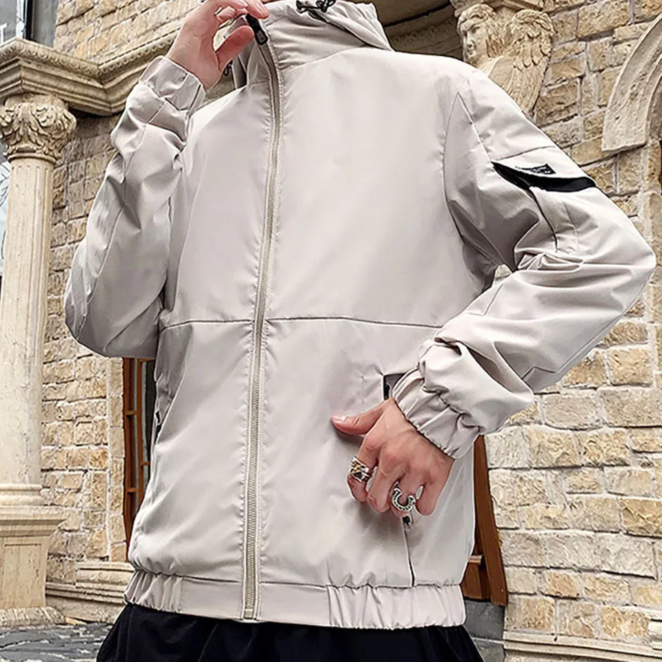 Greygem мужские пальто и куртки с капюшоном Повседневная Верхняя одежда с длинным рукавом ветровка верхняя одежда осень зима