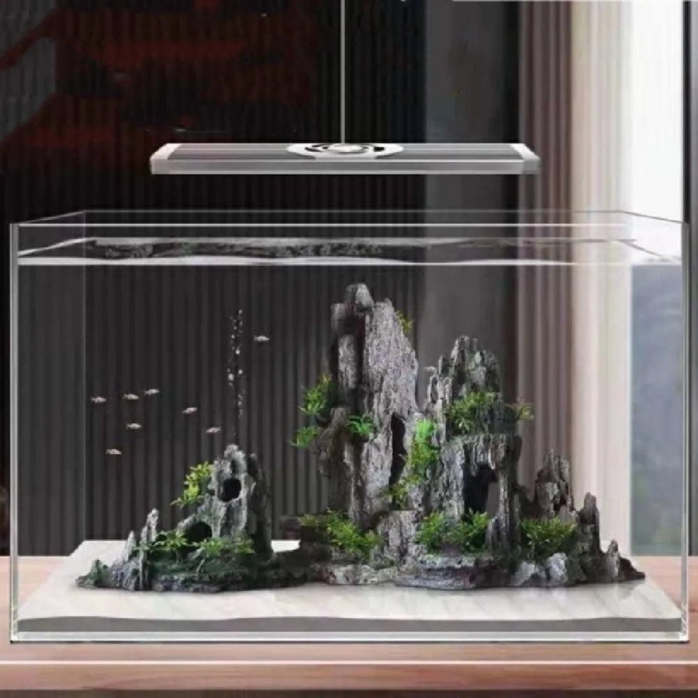Aquarium Rockery Decoration Fish Tank Artificial Resin Rockery Stone Landscape Antique Castle Decor Ornament Aquarium Accessory fish tank ornaments fish tank decorations aquarium ornaments mini landscape ornaments