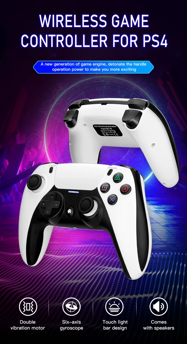 Wireless Joystick Gamepad Wireless Game Controller Joypad For PS4 NS Switch Pro PC Controller