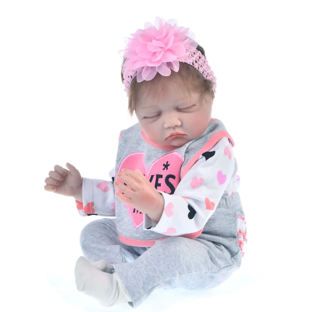 Реалистичный Reborn кукла Мягкий силикон 2" 55 см реалистичный сон девочка принцесса милые куклы для ребенка подарок на день рождения малыша игрушка