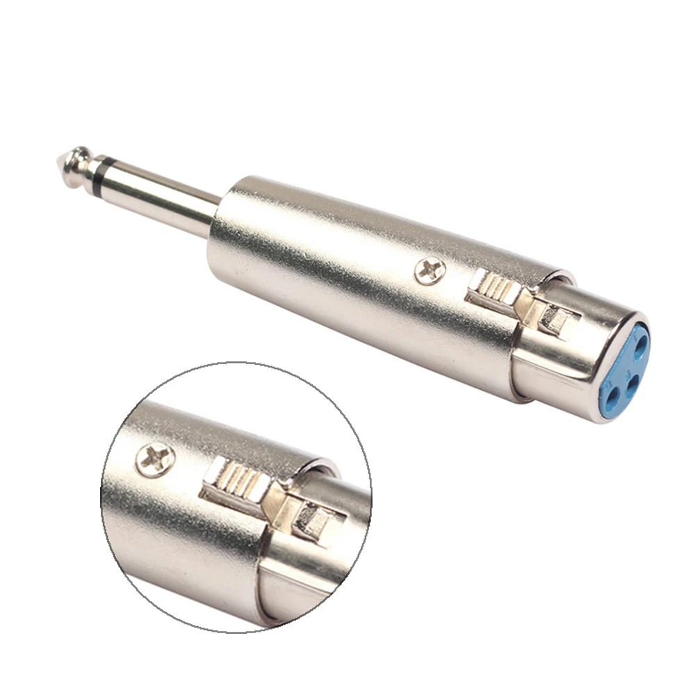 1 шт. Новый XLR 3 контактный гнездовой разъем для 1/4 &quot6 35 мм моно штекер аудио