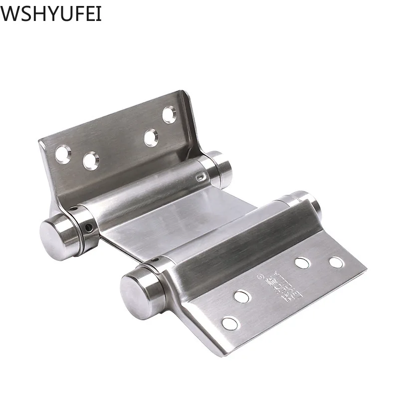 Double open spring 3 inch / 4 inch / 5 inch hinge Stainless steel two way free door hinge hinge cowboy door fence dedicated - Цвет: 5 inch